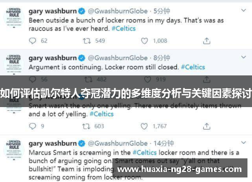 如何评估凯尔特人夺冠潜力的多维度分析与关键因素探讨 如何评估凯尔特人夺冠潜力的多维度分析与关键因素探讨